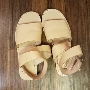 Zara Womens creme Sandal